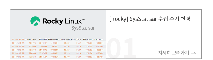 [Rocky] SysStat sar 수집 주기 변경